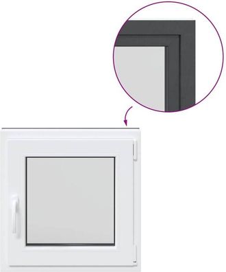 vidaXL Ventana De S&oacute;tano risor 60x60 Cm Oscilobatiente Din Derecha Vidaxl