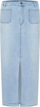 Kaffe Rokken, Dames, Blauw, L, Denim, Denim Rok Lichtblauw Gewassen