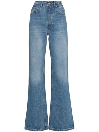 Paco Rabanne High waist jeans - Blauw