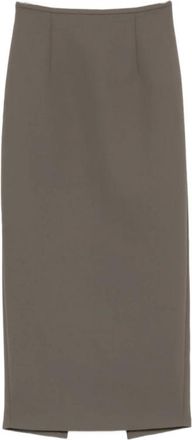 Khaite Winton Lange Rok - Dames - Midirokken - Bruin - XS - Rokken