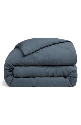 Parachute Linen Duvet Cover in Dusk at Nordstrom, Size Full