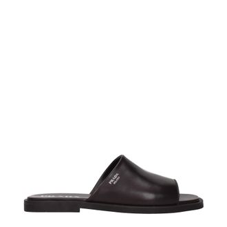 Prada Zapatillas Y Calcetines Prada Hombre De Piel Marr&oacute;n Con Cabeza De Morisco