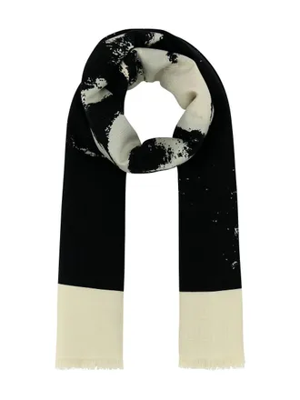 Alexander McQueen logo-print scarf - women - Silk - One Size