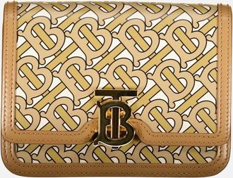 Burberry Womens Mini TB Monogram Print Shoulder Bag - Brown - Size: UNI