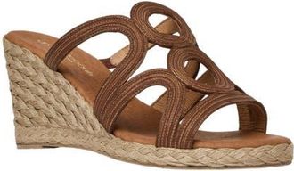 Andr&eacute; Assous Neena Espadrille Wedge Sandal in Cognac at Nordstrom, Size 10
