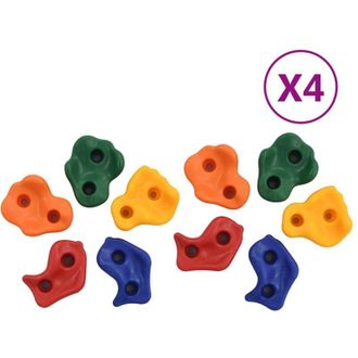 vidaXL Prese per Arrampicata 40 pz in pe Multicolore - Vidaxl