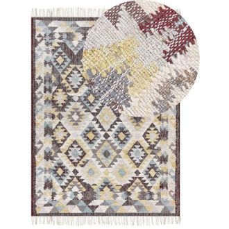 Beliani Rug FENER Multicolour 140 x 200 cm Jute