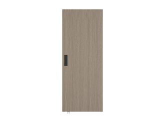 Vente-Unique Porta Scorrevole 103 X 210 Cm In Legno E Mdf Con Guida A Scomparsa Rovere Chiaro - Bocazi