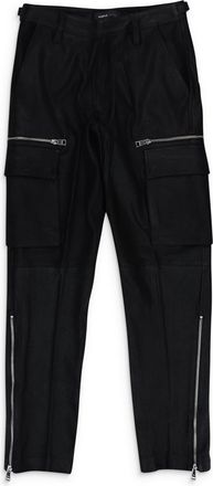 Purple SUEDE ZIP CARGO PANT BLACK CARGO PANTS