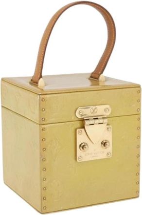 Louis Vuitton Pre-owned Vintage Cosmetische Etui - Dames - Vintage Handtas - Beige - ONE Size - Leer - Vintage