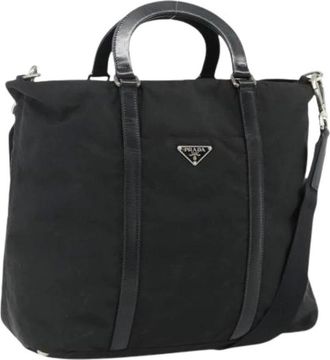Prada Pre-owned Tote Bags, female, Black, Size: ONE SIZE Pre-owned Vintage Tote Bag