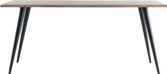 Miliboo Mesa De Comedor En Acacia Y Metal L175 Edge