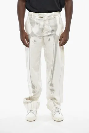 Off-white Light-Wash Jeans with Faded Effect Detail 24cm Off-White
