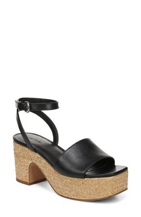 Vince Castella Ankle Strap Platform Sandal in Black at Nordstrom, Size 7.5