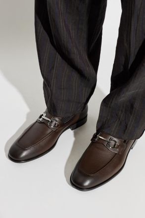 Ferragamo Foster Loafers, Mens, Brown
