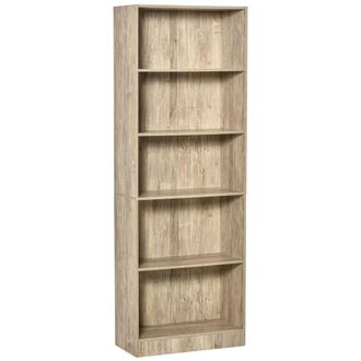 HOMCOM Librer&iacute;a 63x29.5x176 cm natural