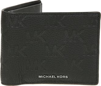 Michael Kors Hudson Billfold Portemonnee en Pasjeshouder - Heren - Portefeuilles - Zwart - ONE Size - Leer - Accessoires