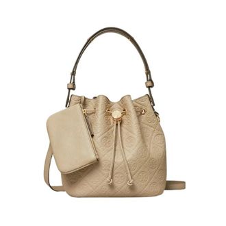 Tory Burch T Monogram Bucket Bag - female - Tory Burch - Bucket Bags - Beige - ONE SIZE - Bags