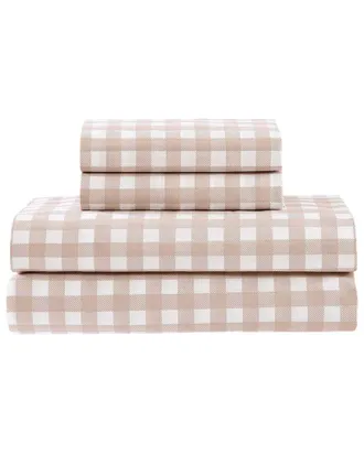 Stone Cottage 200 Thread Count Cottage Check Cotton Percale Sheet Set