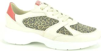 DL Sport Luipaardprint Beige Sneakers - Dames - Sneakers - Veelkleurig - 40 EU - Schoenen