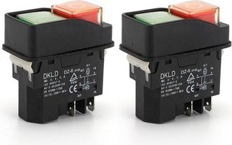 OEM Nazalus - Oferta Especial - Interruptor Mezclador Peque&ntilde;o Dkld Dz6 Bot&oacute;n De Parada Magn&eacute;tico De 1,2 Metros (4 Pies) Dz-6 Con Protecci&oacute;n Contra Sobreca