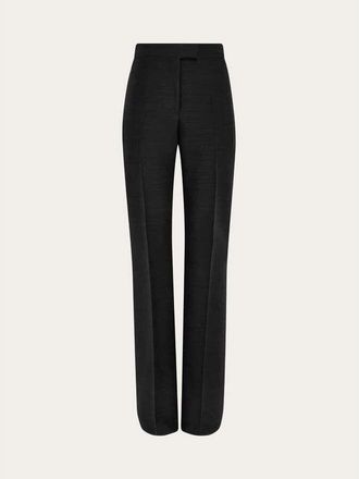 Ferragamo Black Tailored Trousers, Brand Size 46 (US Size 12)