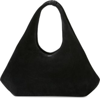 Coperni Folded Suede Tote in Black Black at Nordstrom