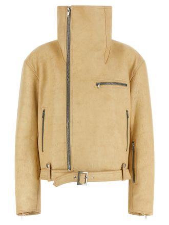 Rick Owens Womens Biker Jumbo Stooges Jacket