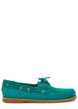 Gianvito Rossi Vande Suede Shoes - Teal - 39 (IT39 / UK6)