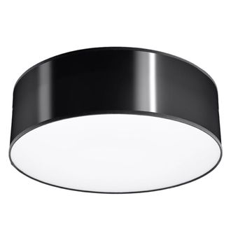 Sollux Lighting L&aacute;mpara de techo negro cloruro de polivinilo alt. 11 cm