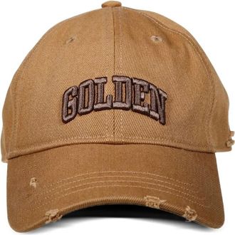 Golden Goose Pet met geborduurd logo - Beige