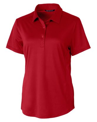 Cutter & Buck Prospect Textured Stretch Womens Short Sleeve Polo Shirt