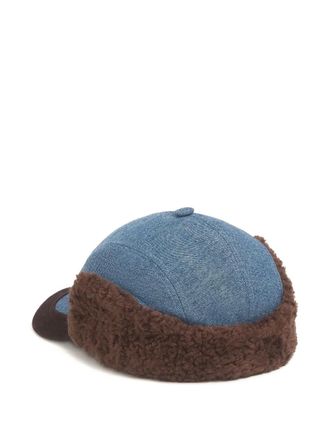 Marni denim ear-flap baseball cap - men - Cotton/Polyester/Cotton - S - Blue