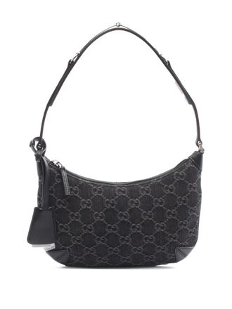Gucci 2016-2025 GG Denim Horsebit shoulder bag - Black
