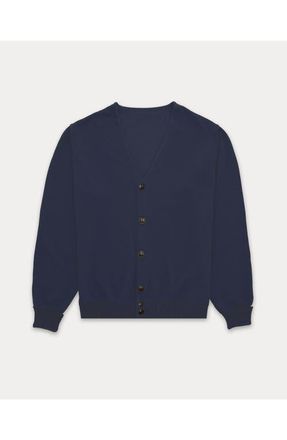 Fortela Oliver Cotton Knit Cardigan in Blue at Nordstrom, Size X-Large Eu