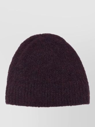 Dries Van Noten alpaca wool ribbed beanie