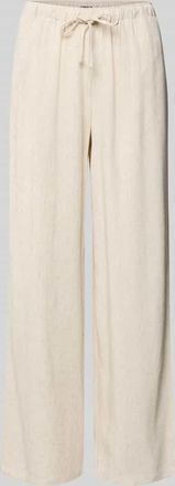 Only Weite Hose aus Viskose-Leinen-Mix Modell SIESTA in Ecru, Gr&ouml;&szlig;e L