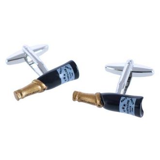 Trafalgar Store Celebrate Champagne Bottle Novelty Cufflinks in Green at Nordstrom