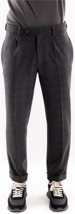 Paolo Pecora Chino Broek - Heren - Chinos - Grijs - XS - Wol - Broeken