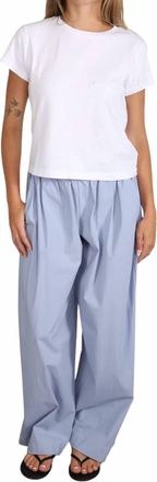 St.Agni Womens Everyday Relaxed Pant In Sky