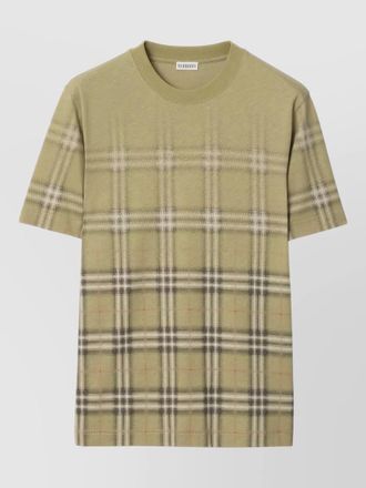 Burberry cotton relaxed-fit checked t-shirt