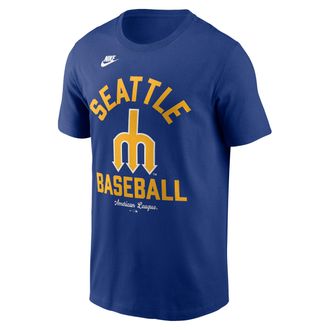 Nike Seattle Mariners Cooperstown Nike Mens MLB T-Shirt in Blue | N1994EWS77-079
