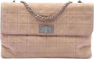 Chanel Pre-owned Quilted Flap Bag - Dames - Vintage Schoudertas - Beige - ONE Size - Leer - Vintage