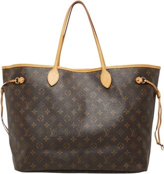 Louis Vuitton Brown Pvc Leather Shoulder Bag Tote Bag (Pre-Owned)