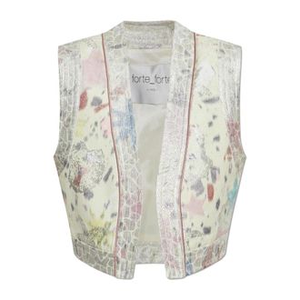 Forte_Forte Vests, female, Multicolor, Size: XS Vest with Lurex Thread