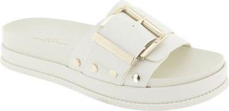BCBGeneration Bonas Buckle Slide Sandal in Tofu at Nordstrom, Size 8.5