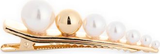 Ettika Faux Pearl Bubble Hair Clip in Gold at Nordstrom