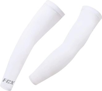 Generic Cycling Arm Warmer Sleeves Outdoor UV Sun Protection Sports Running Driving Arm Sleeves Unisex (White, L-XL)