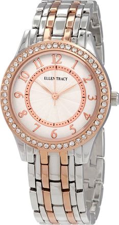 Ellen Tracy Quartz Crystal Two-tone Ladies Watch ET5315TTRG