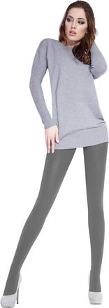 Giulia Shiny Opaque Tights 120 Denier with Shiny Effect Microfibre, 120 denier fumo, M